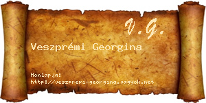 Veszprémi Georgina névjegykártya