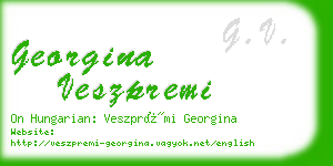 georgina veszpremi business card